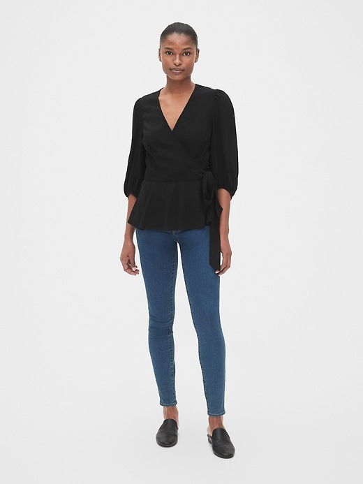 Image number 3 showing, Wrap Blouse