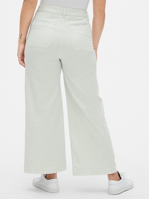 Image number 2 showing, High Rise Mariner Wide-Leg Jeans