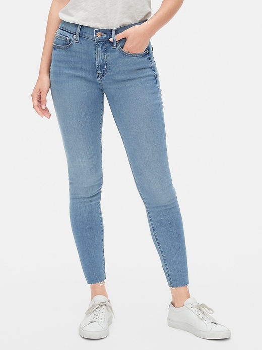 Soft Wear Mid Rise True Skinny Ankle Jeans Gap