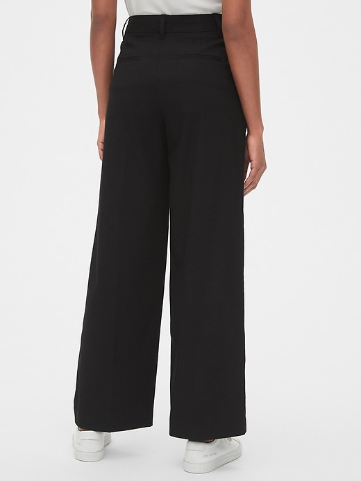 Image number 2 showing, High Rise Pleated Wide-Leg Pants