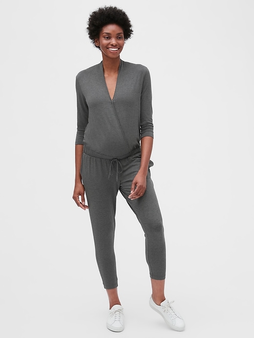 Image number 8 showing, Maternity Wrap Jumpsuit