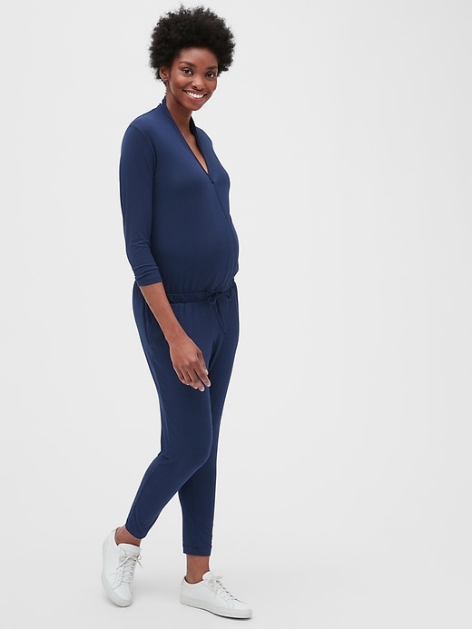 Image number 9 showing, Maternity Wrap Jumpsuit