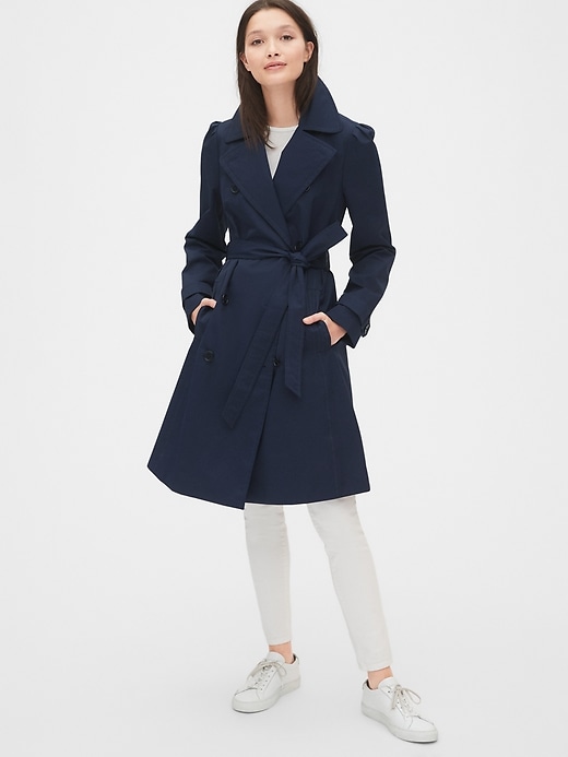 Image number 6 showing, Puff Sleeve Trench Coat