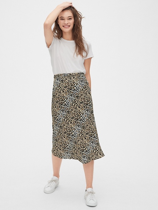 Image number 3 showing, Print Midi Skirt