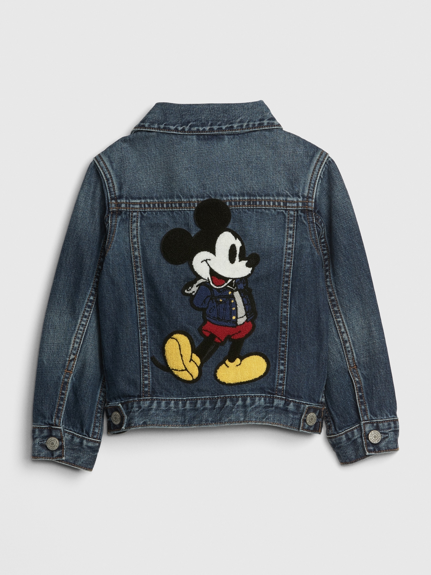 Gap babyGap &#124 Disney Mickey Mouse Icon Denim Jacket blue. 1