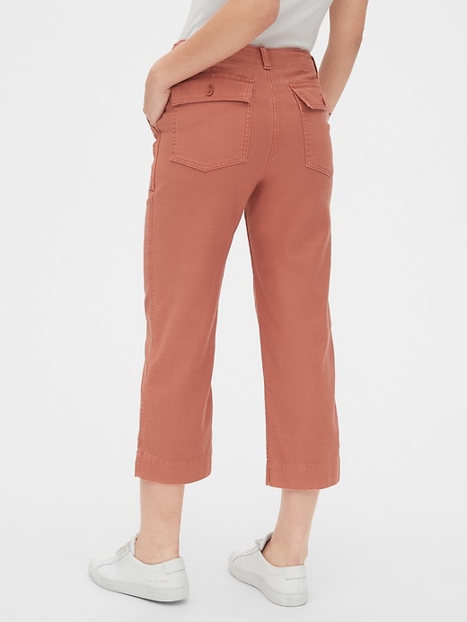Image number 2 showing, High Rise Straight Crop Chinos