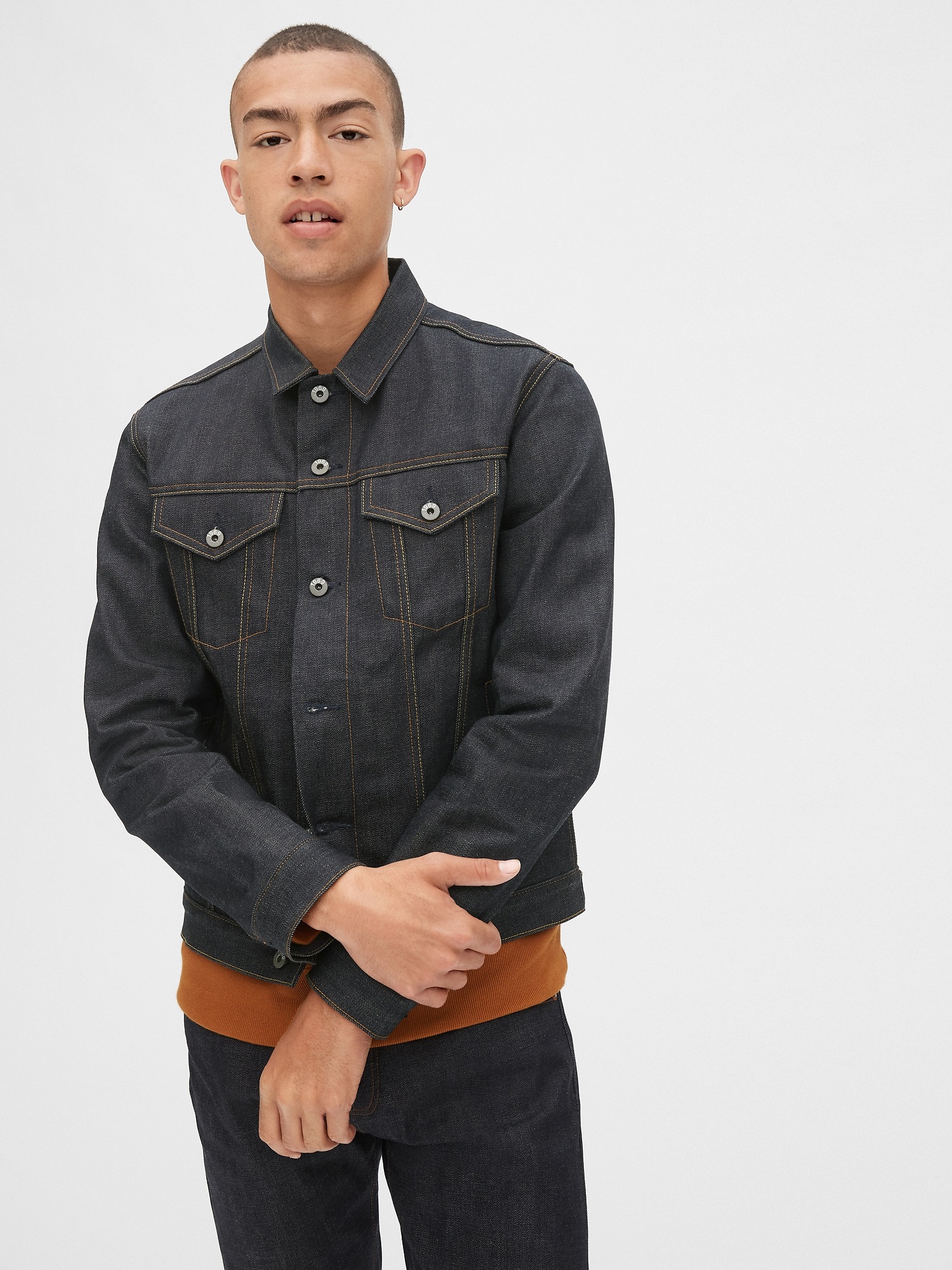 gap selvedge denim jacket