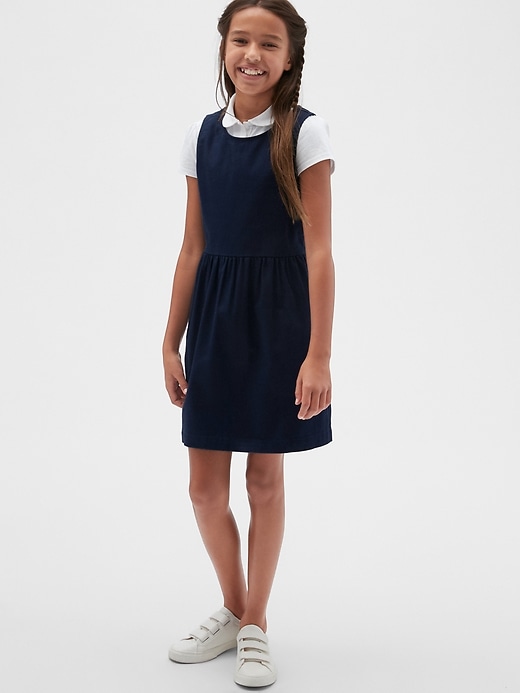 Image number 2 showing, Kids Uniform Sleeveless Dress with Gap Shield