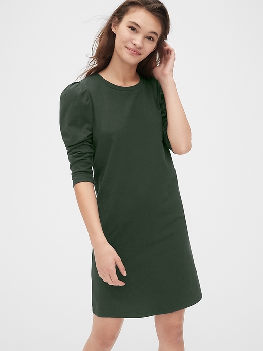 Image number 7 showing, Puff Sleeve T-Shirt Dress