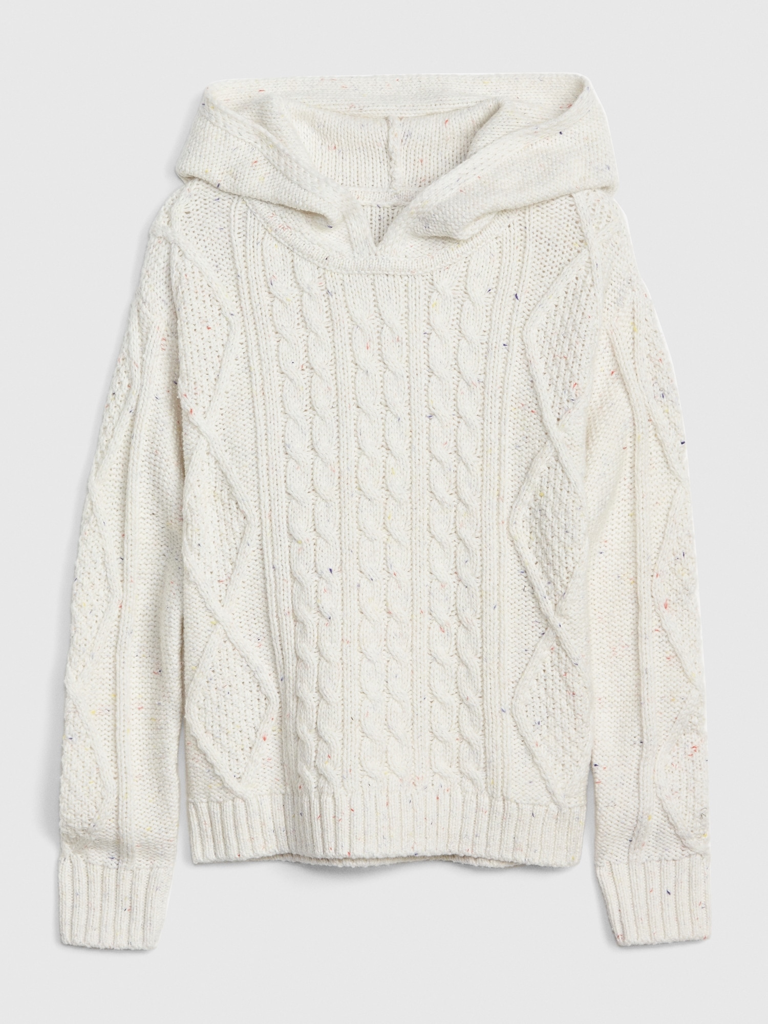Kids Cable-Knit Hoodie Sweater