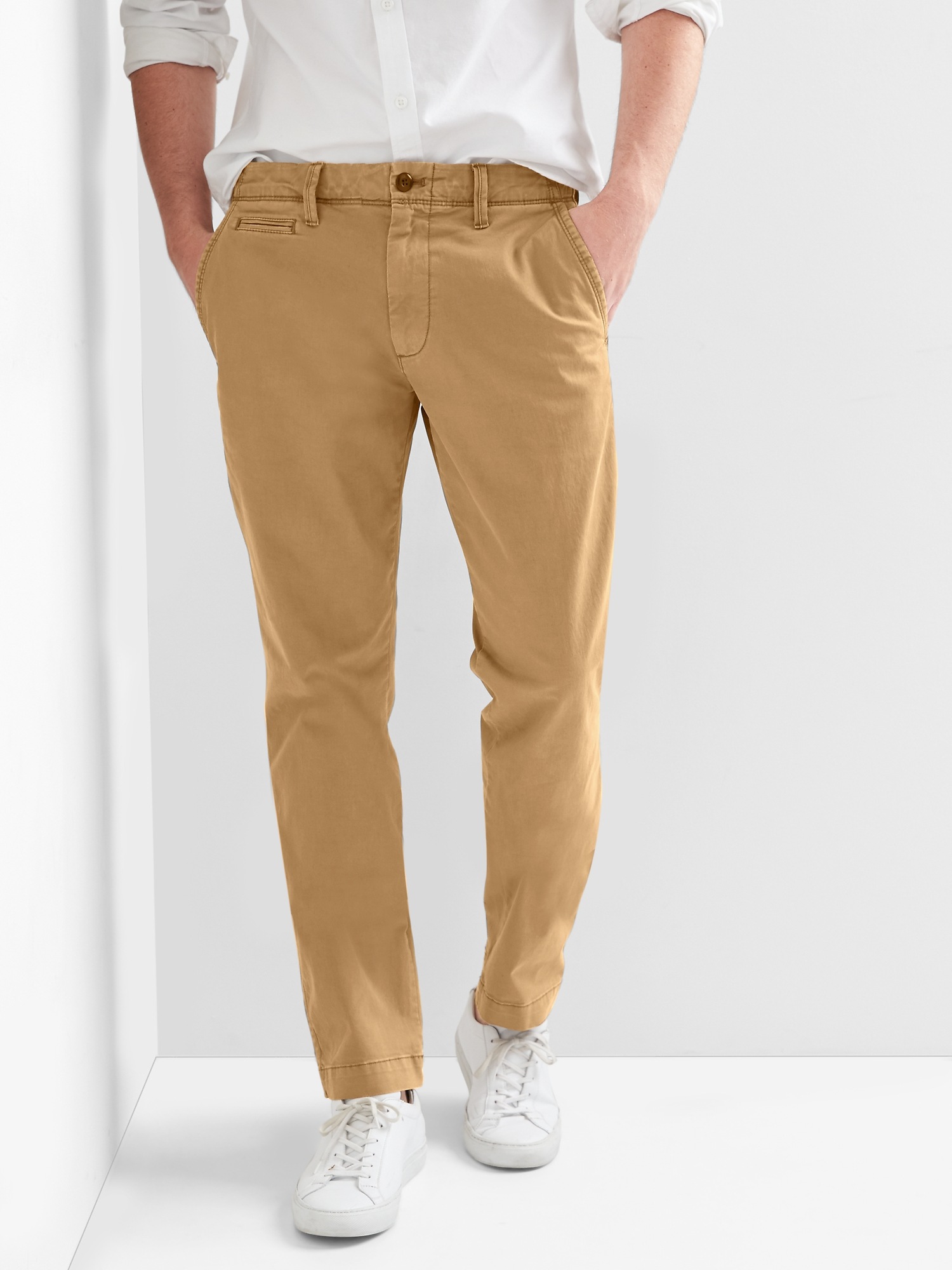 gap athletic fit khakis