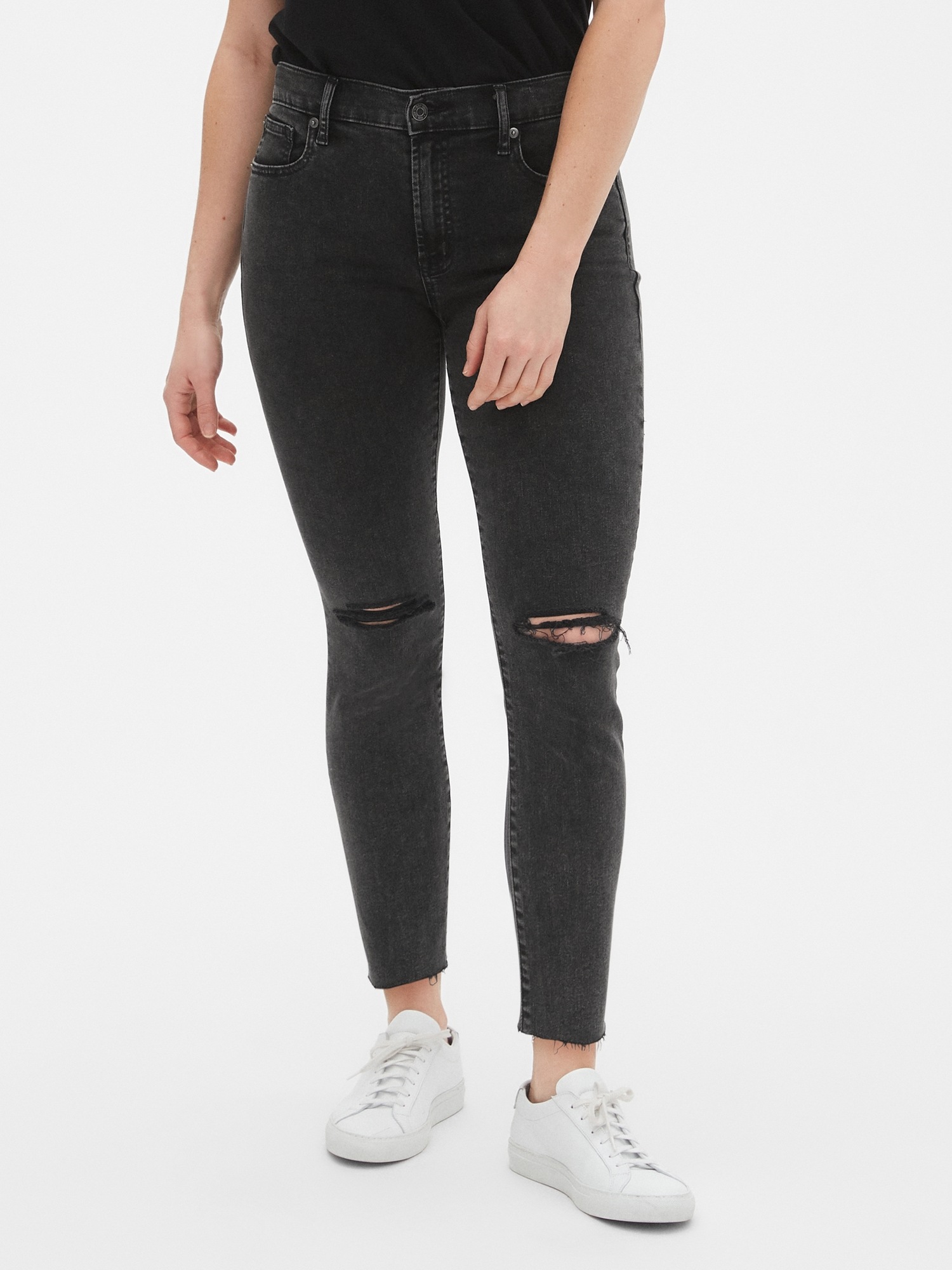 mid rise true skinny jeans