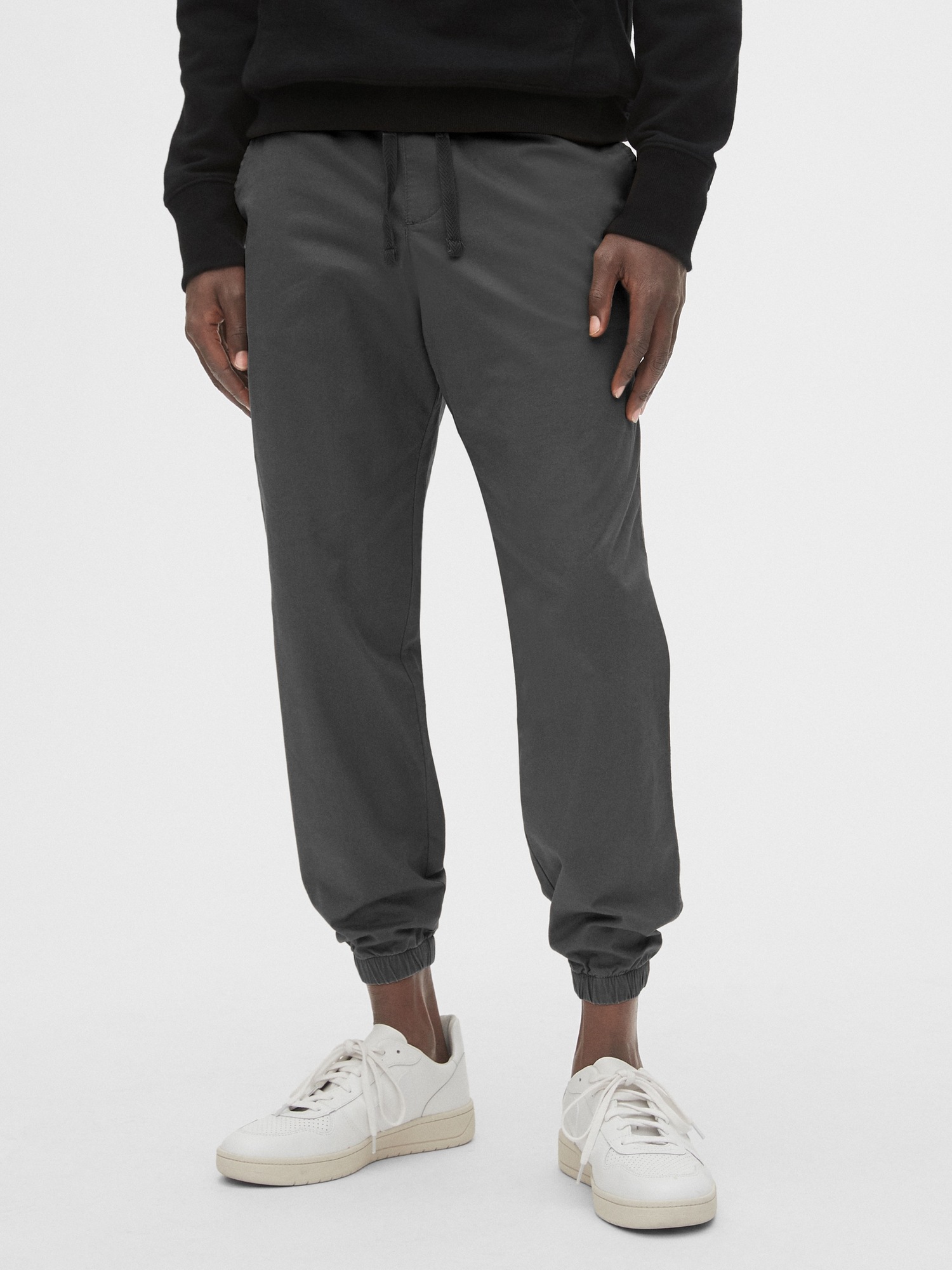 twill joggers with gapflex