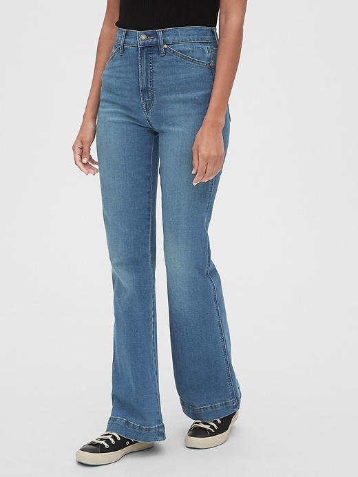 Image number 1 showing, High Rise Flare Jeans with Secret Smoothing Pockets