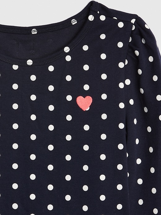 Image number 4 showing, Kids Dot Heart Fit and Flare Dress