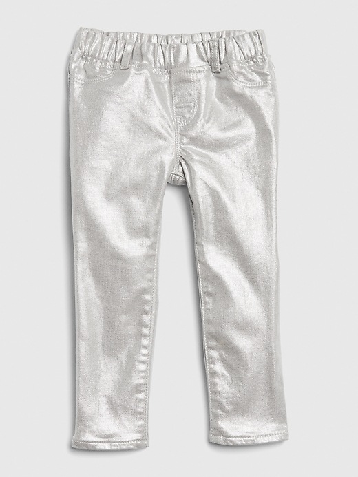 Image number 1 showing, Toddler Foil Jeggings with Stretch