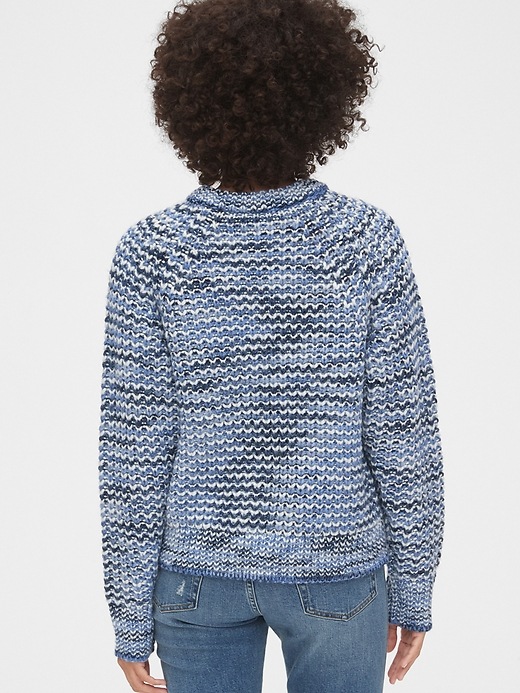 Image number 2 showing, Marled Textured Raglan Sweater