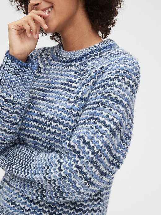 Image number 5 showing, Marled Textured Raglan Sweater