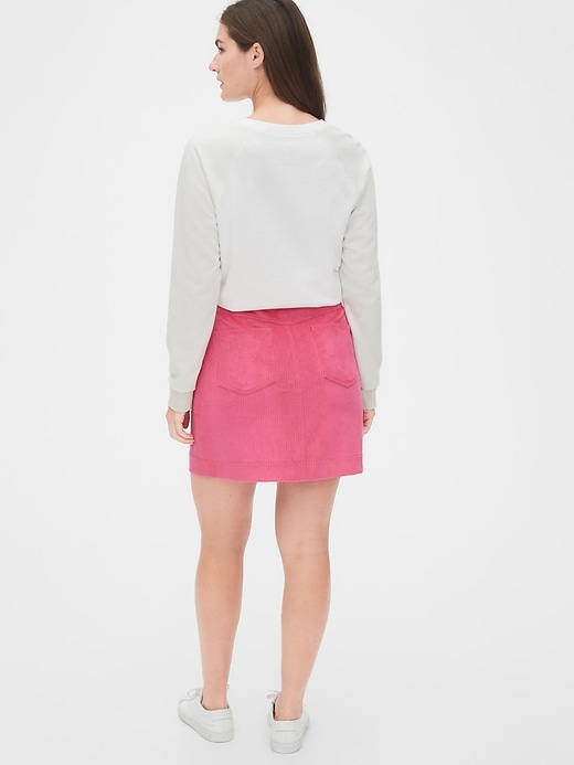 Image number 3 showing, Corduroy Mini Skirt