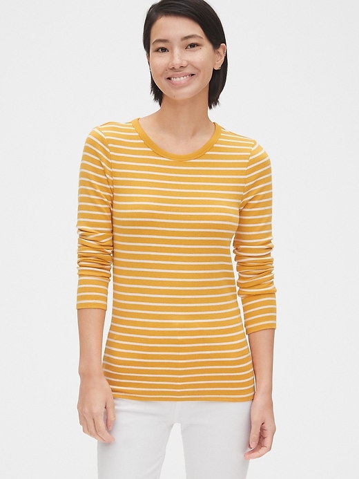 Image number 10 showing, Modern Stripe Long Sleeve Crewneck T-Shirt