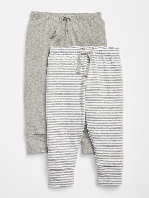 Voir une image plus grande du produit 1 de 4. Pantalon tricoté à rayures pour bébé (paquet de deux)