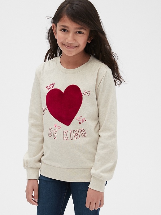 Image number 2 showing, Kids Heart Balloon-Sleeve Top