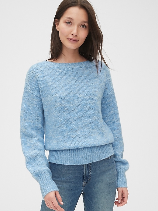 View large product image 1 of 1. Boatneck Sweater