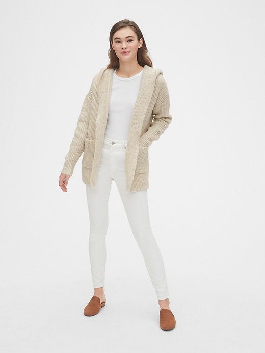 Image number 3 showing, Ribbed Longline Cardigan Sweater