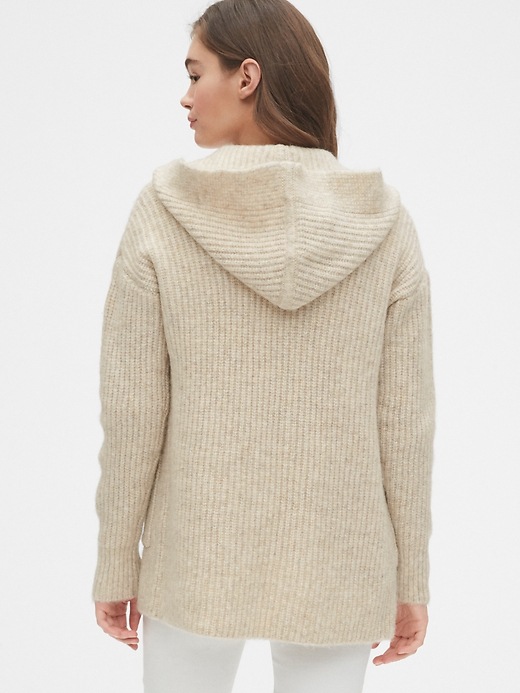 Image number 2 showing, Ribbed Longline Cardigan Sweater