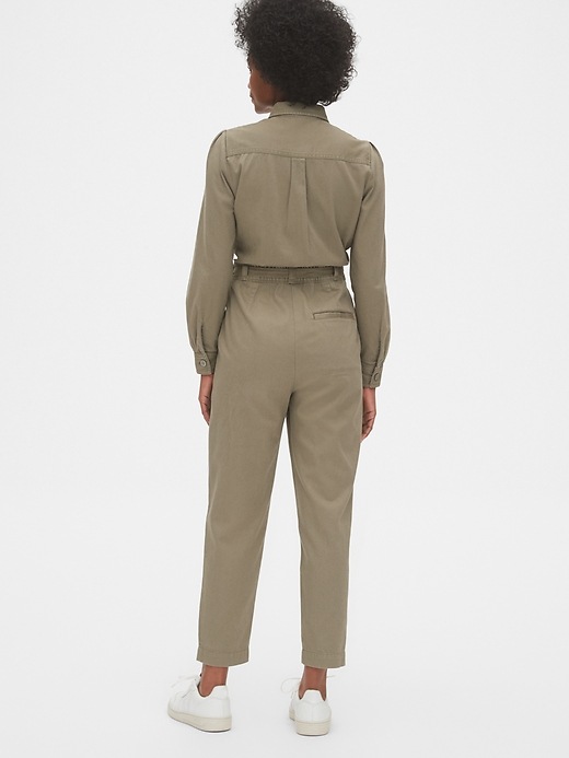 Image number 2 showing, Puff-Sleeve Utility Jumpsuit