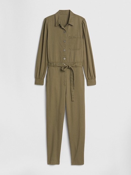 Image number 5 showing, Puff-Sleeve Utility Jumpsuit