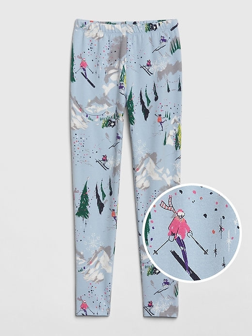 View large product image 1 of 1. Kids Print Soft Terry Leggings