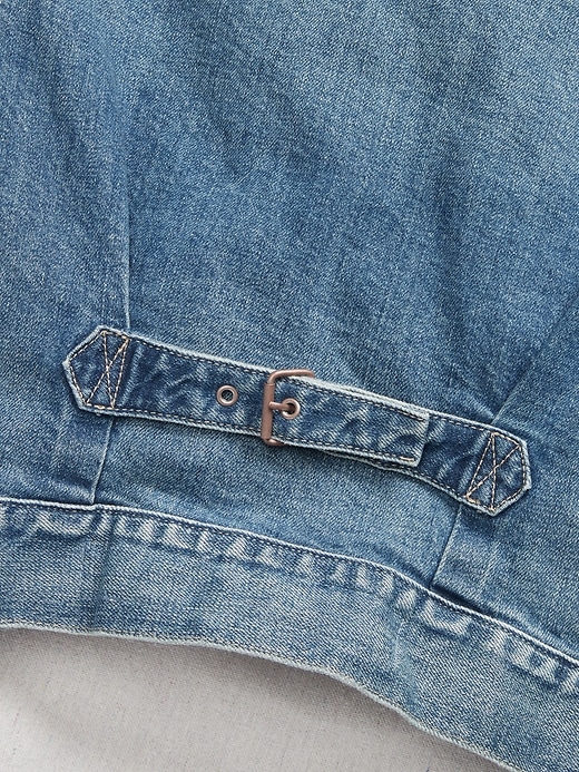 Image number 6 showing, 1969 Premium Pleated Icon Denim Jacket with Back Buckle