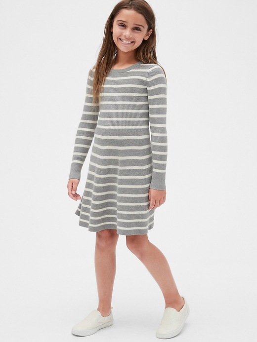 Image number 3 showing, Kids Stripe Fit and Flare Dress