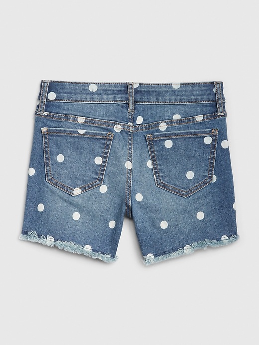 Image number 3 showing, Kids Dot Midi Shorts with Stretch