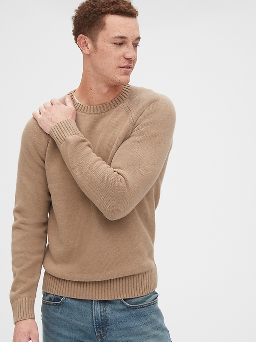 View large product image 1 of 1. Crewneck Raglan Sweater