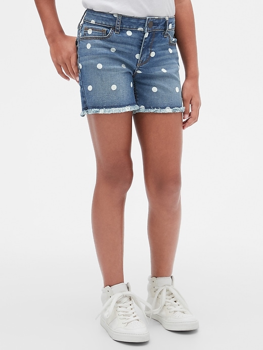 Image number 1 showing, Kids Dot Midi Shorts with Stretch