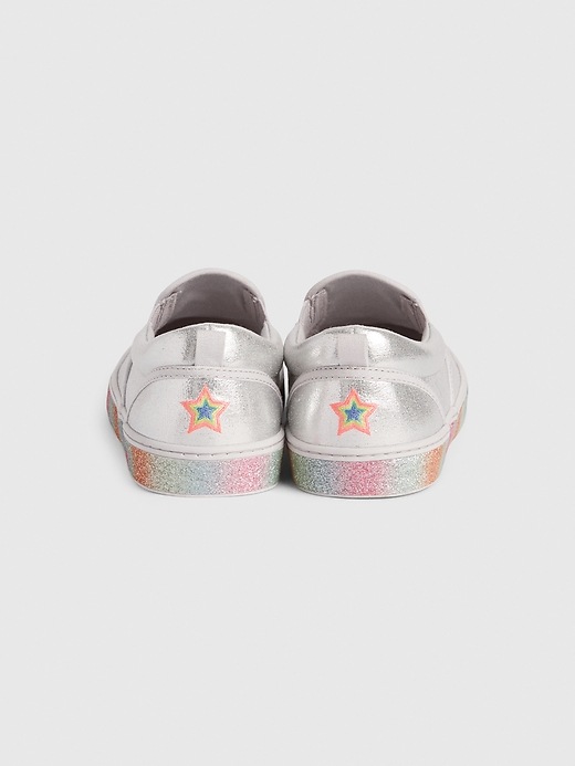 Image number 2 showing, Kids Glitter Slip-On Sneakers