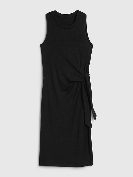 Image number 5 showing, Softspun Tie-Front Midi Dress