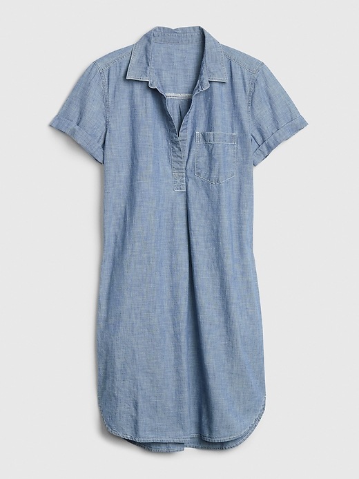 Image number 6 showing, Popover Chambray Dress