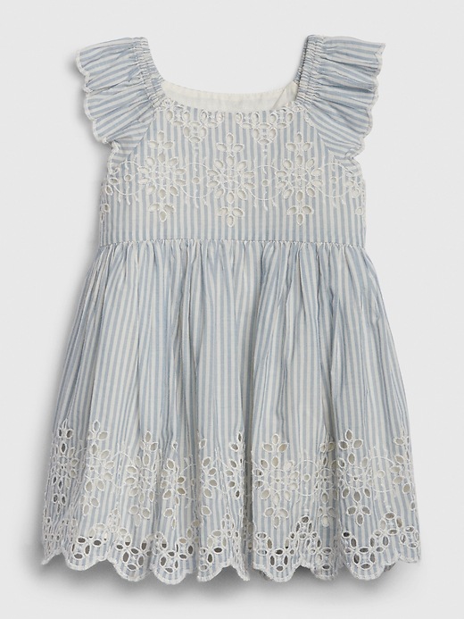 View large product image 1 of 1. Baby Eyelet Flutter Dress