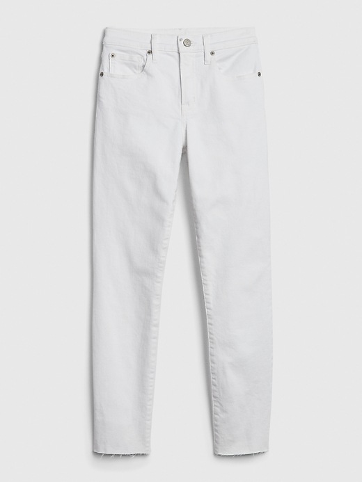 Image number 6 showing, Mid Rise True Skinny Ankle Jeans with Raw Hem