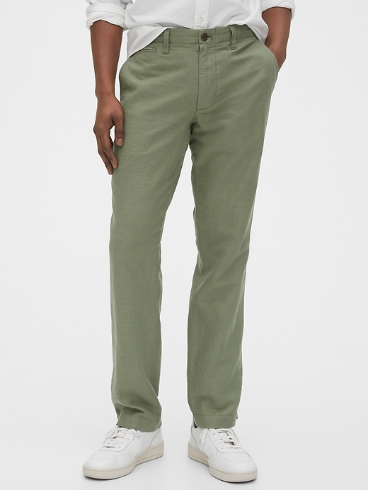 Image number 9 showing, Linen Khakis in Straight Fit
