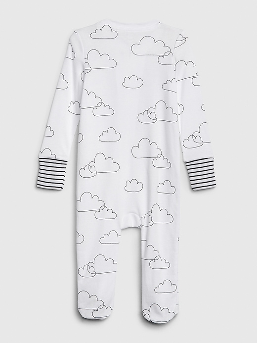 View large product image 2 of 3. Baby Cloud Footed One-Piece