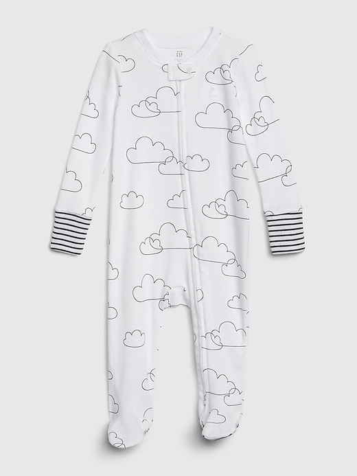 View large product image 1 of 3. Baby Cloud Footed One-Piece