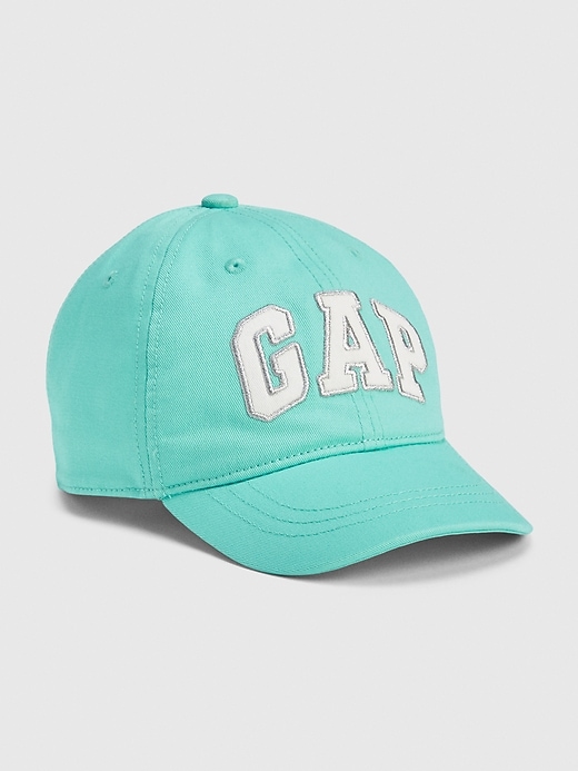 View large product image 1 of 1. Kids Shimmer Gap Logo Baseball Hat