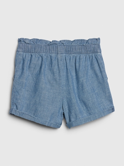 Image number 2 showing, Toddler Chambray Utility Shorts