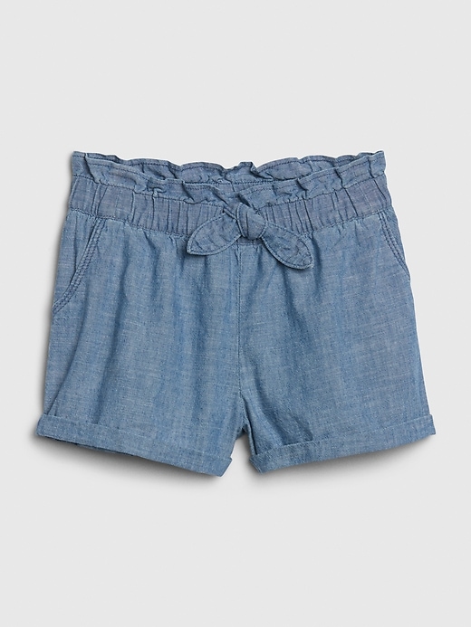 Image number 1 showing, Toddler Chambray Utility Shorts