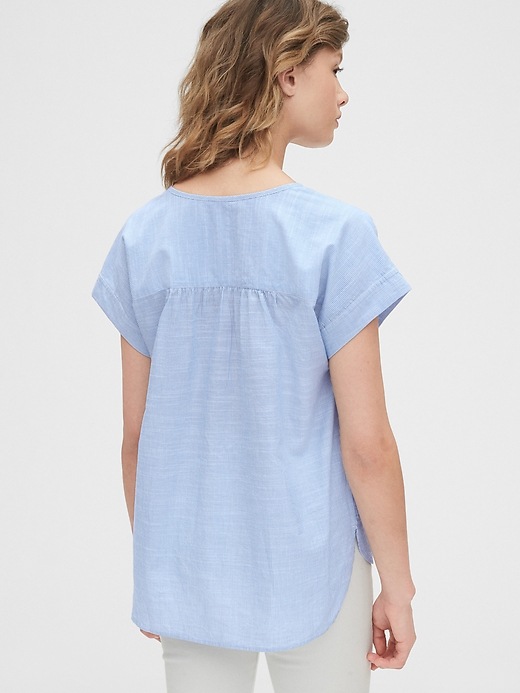 Image number 2 showing, Short Sleeve Popover Top