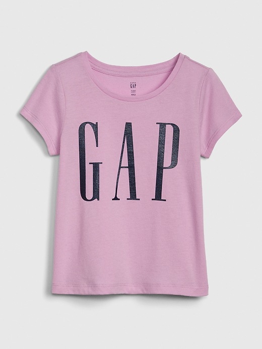 View large product image 1 of 1. Toddler Glitter Gap Logo Stripe T-Shirt